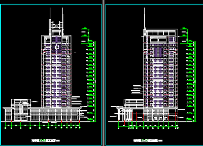 高层写字楼建筑设计图免费下载 - 建筑装修图 - 土木工程网